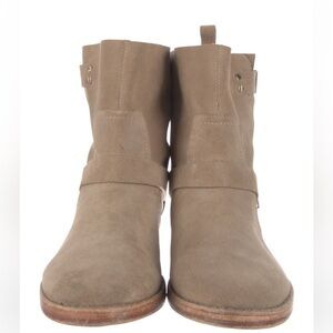 Joie Suede Moto Boots Size 7.5 Tan